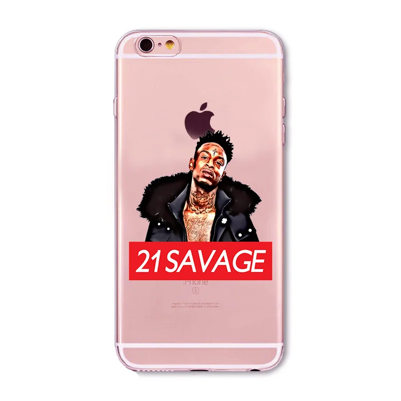 21 Savage псих режим чехол для iPhone X XS Max XR 8 SamsungS7 S8 S9 FLEXIN на моем SKRRRT силиконовый |