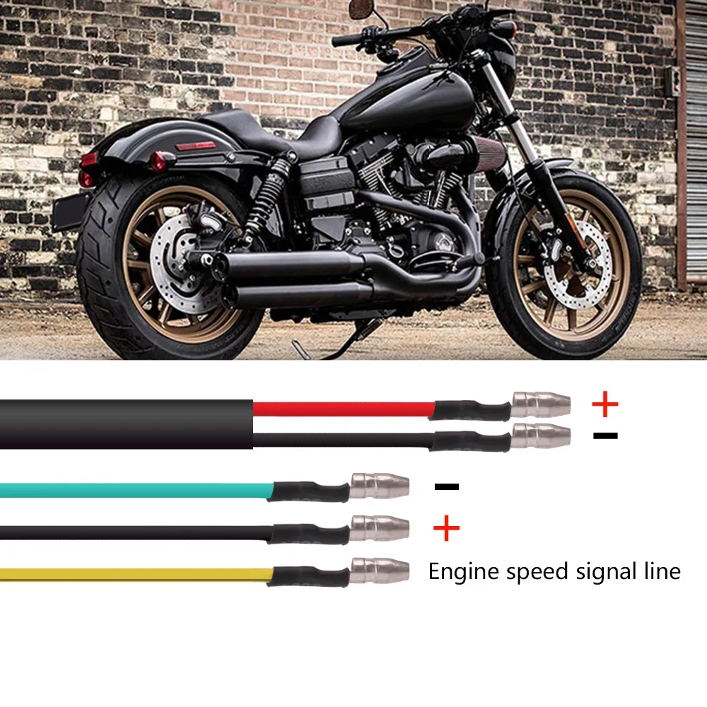 Универсальный 12V Moto rcycle тахометр измеритель частоты вращения Спидометр с задней