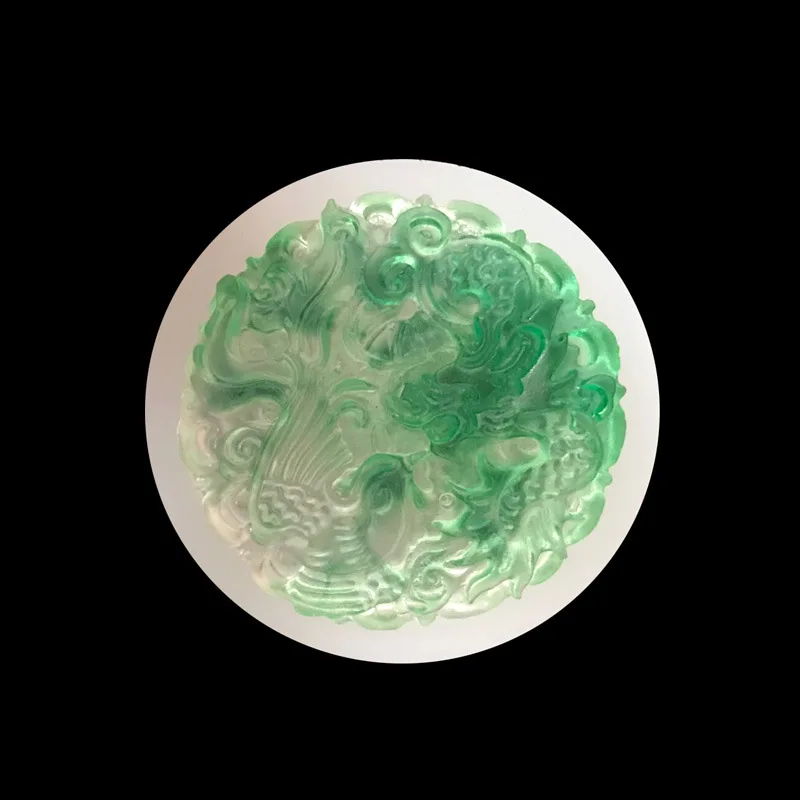 Дракон феникс нефрит в форме подвески силиконовая форма для торта кухонная