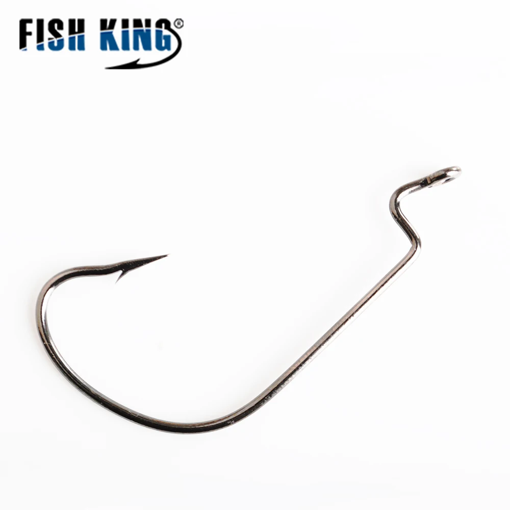 FISHKING 1 упаковка рыболовные Крючки кривошипно офсетные крюк прикормом мягкую