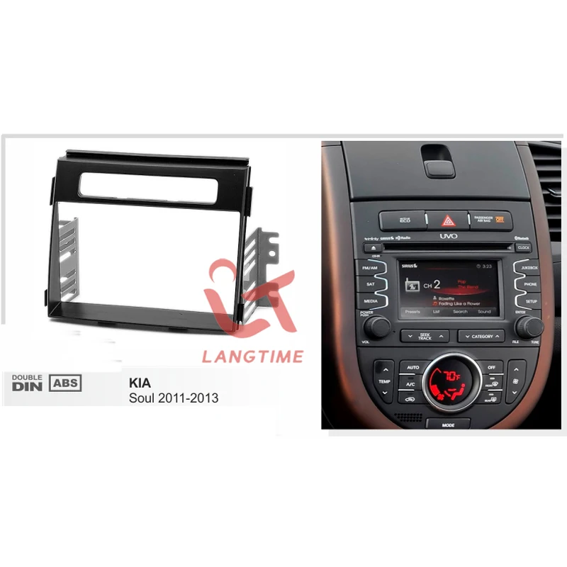 Автомобильная рама для DVD панель комплект приборной панели радио аудио 2012 KIA SOUL 2DIN