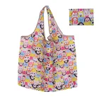 Складная многоразовая сумка из полиэстера для фруктов и продуктов, сумка для покупок с персонажем из мультфильма