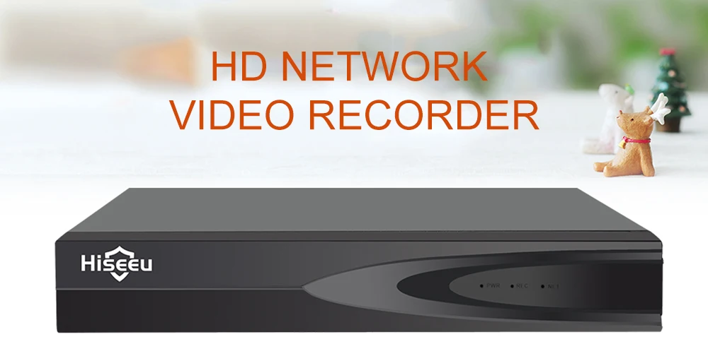 Hiseeu H.265 HEVC 8CH 16CH CCTV NVR для ip-камеры ONVIF 2,0 ip-камера металлическая сетевая видеокамера P2P для системы видеонаблюдения