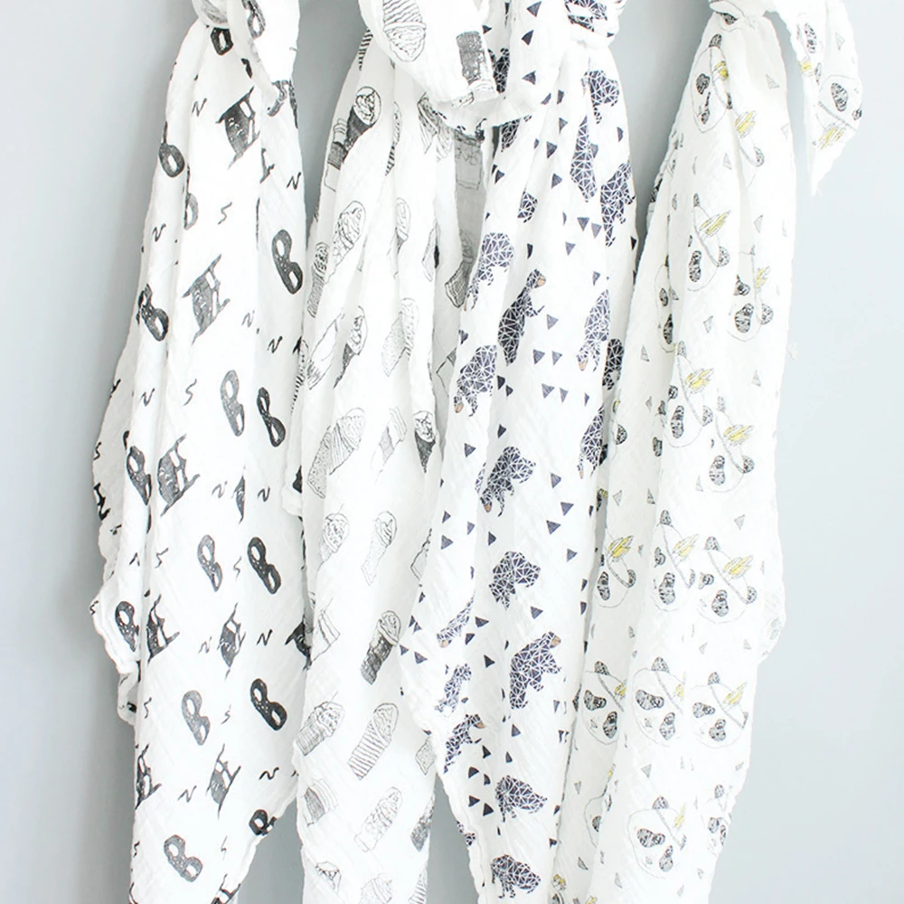 Детское одеяло s детская подкладка из искусственного муслина подгузник кокон 100%