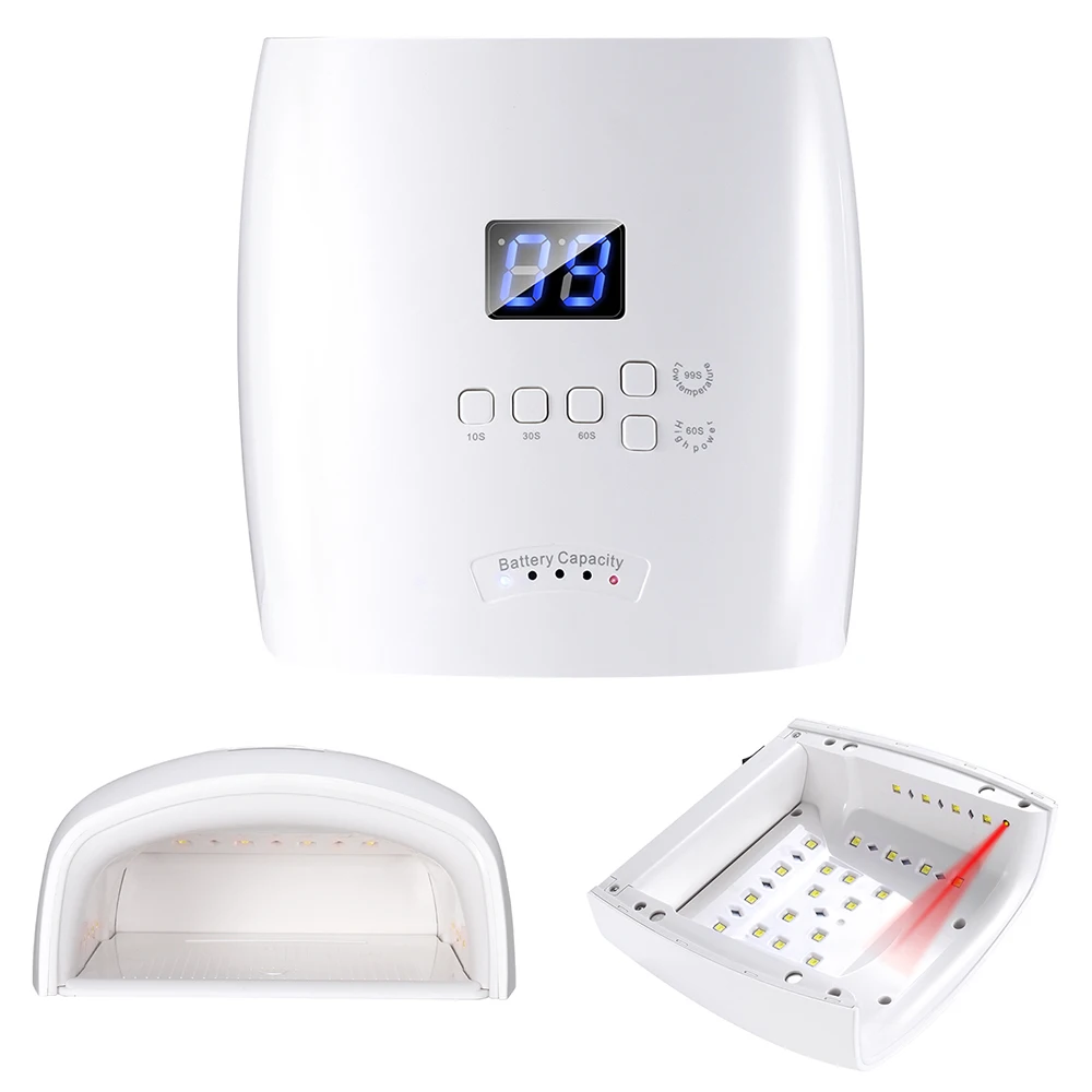 48 Вт литий-ионная аккумуляторная сушилка для гель-лака ногтей Профессиональная