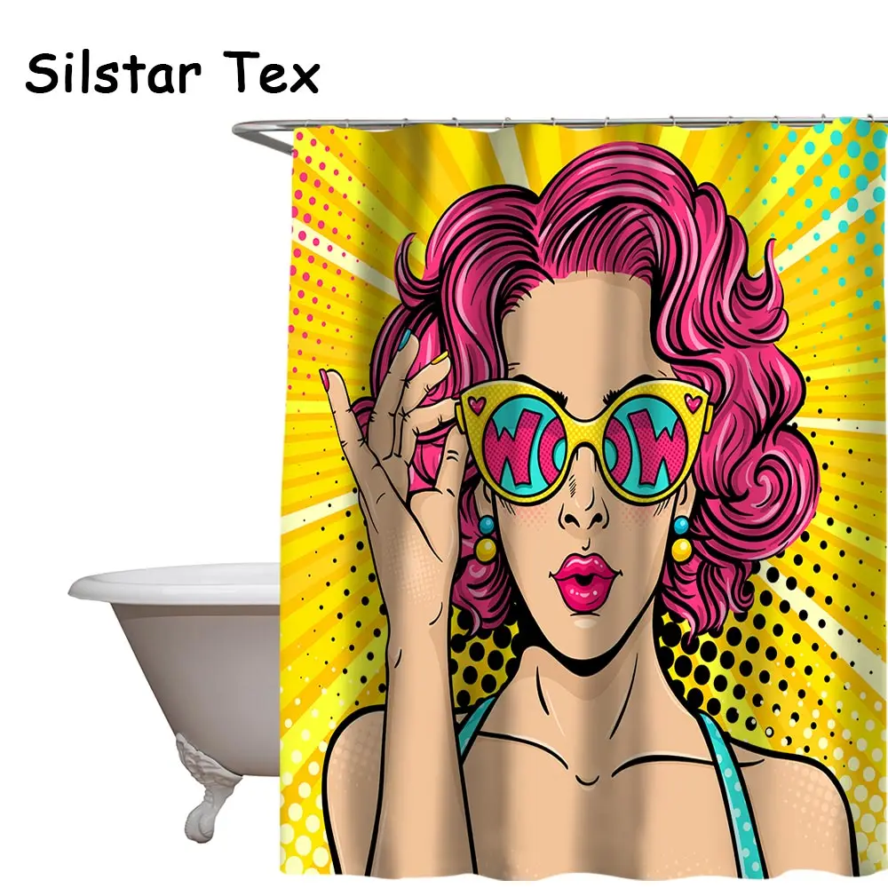 Silstar Tex поп арт красивые девушки цифровые печатные Водонепроницаемый
