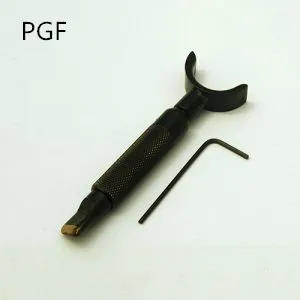 PGF (грубая) черная кожаная мастерская Профессиональные вращающиеся ножи