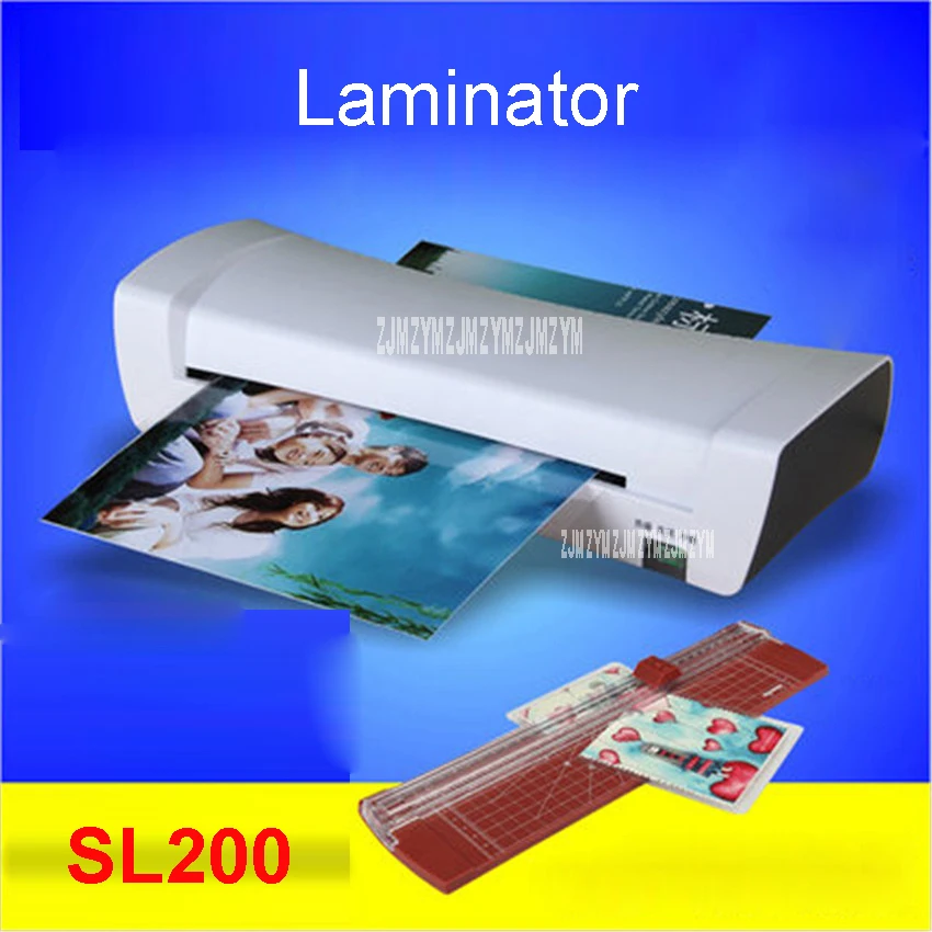 SL200 белый фотоламинатор A4 офисный ламинатор горячего и холодного теплового