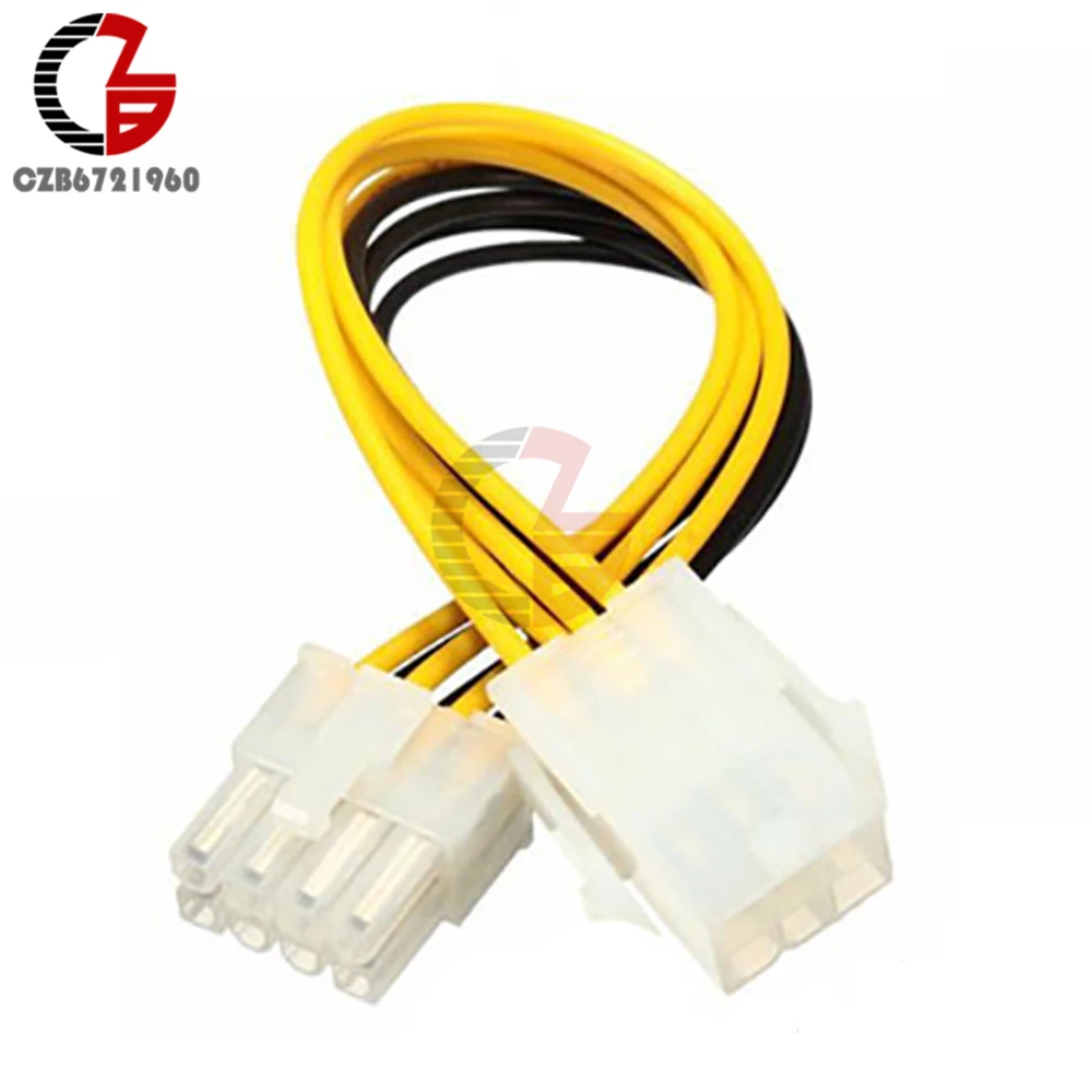 Кабель преобразователя питания PCI Express 6 контактный разъем Feamle на 8 видеокарта ЦП
