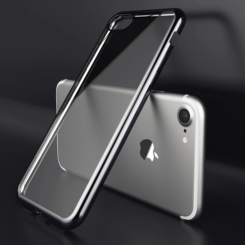 Чехол для Iphone 6 6S 4 7 роскошное покрытие из розового золота ТПУ силиконовая гибкая