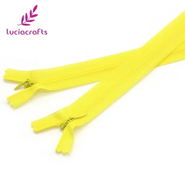 C8 Yellow 5pcs Lucia crafts 5 шт./лот разноцветные нейлоновые катушки молнии DIY портной одежды швейные изделия ручной работы аксессуары материалы J0404 - Цвет: C8 Yellow 5pcs
