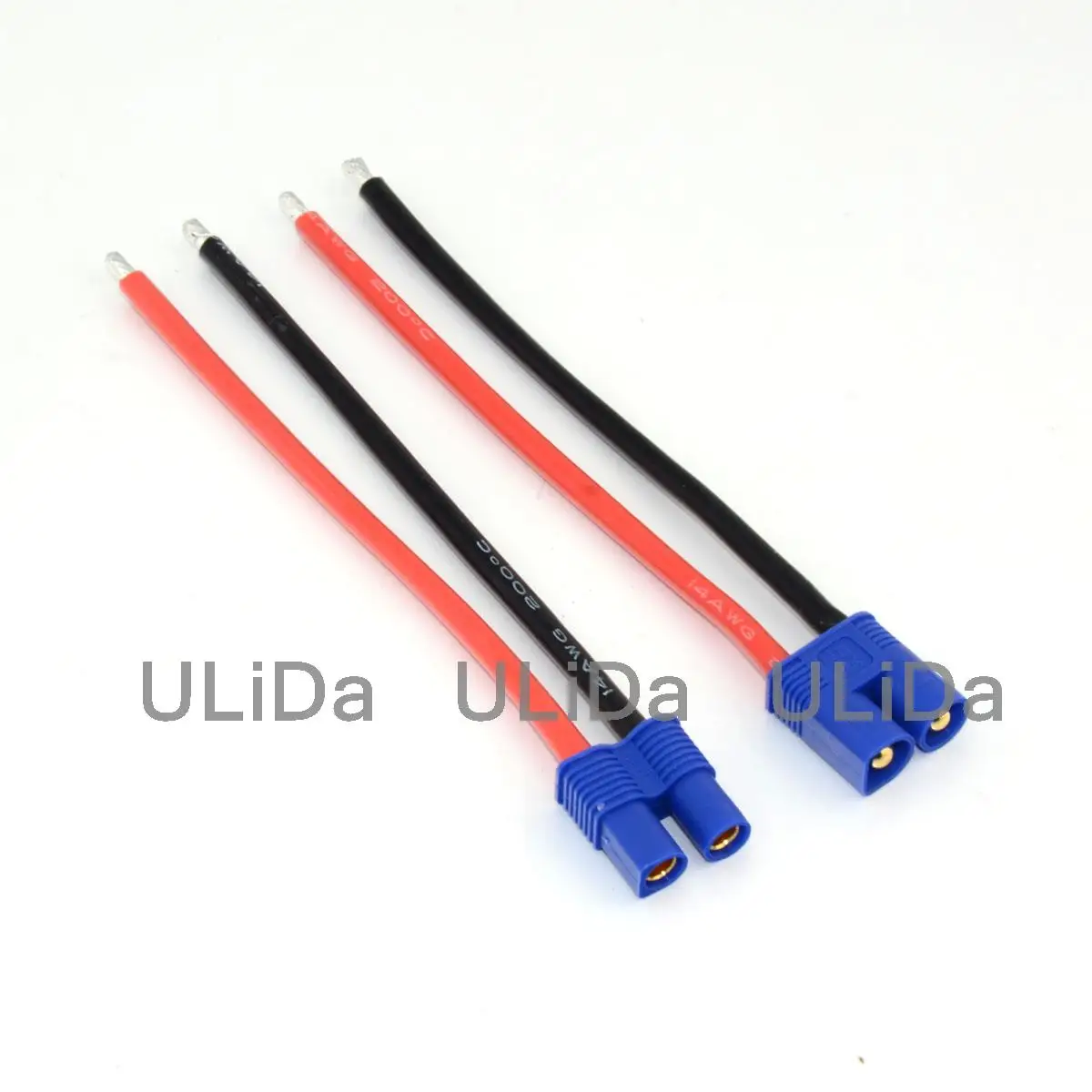 Одна пара EC3 разъем Гнездовой 100 мм провод 14AWG кабель для RC Lipo батареи