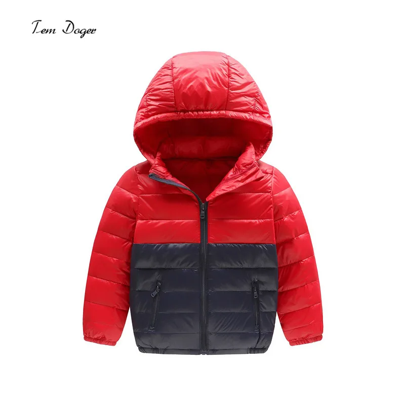 Tem Doger kids clothing winter new boys jackets outdoor snowsuit windproof girls outwear children windbreaker outfits | Детская одежда