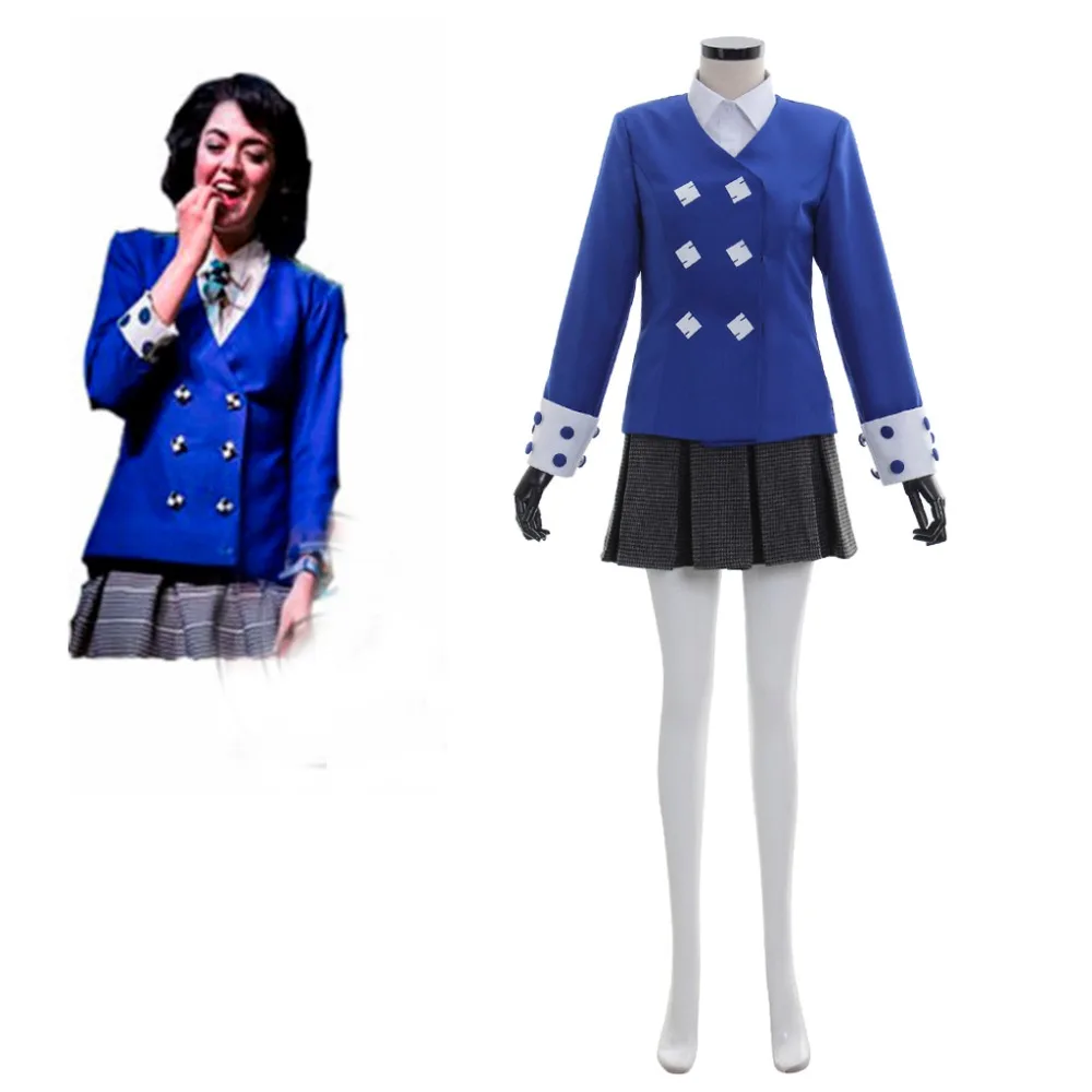Cosplaydiy Heathers: музыкальный костюм Вероники для косплея женская униформа юбка на