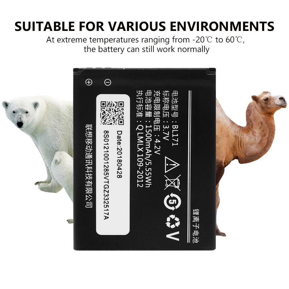 1500 мАч батарея для телефона BL171 lenovo A319 A356 A368 A370E A376 A390 A390T аккумуляторная высокая