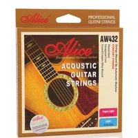 wholesale 12 setslot alice aw432 l acoustic guitar strings light 6 string set concert strings