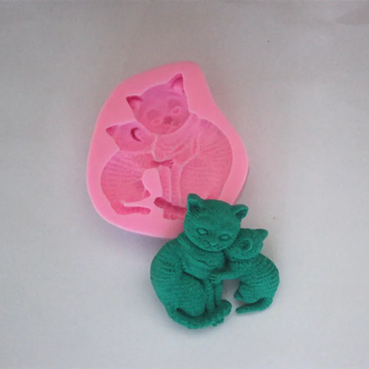 3d формы для помадки в форме кошки и силиконовая форма мыло свечей | Дом сад