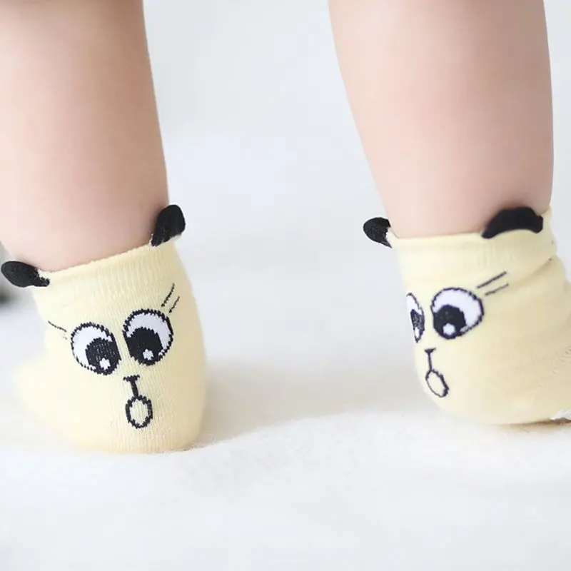

Cartoon Kids Baby Socks Girls Boys Anti-Slip Socks 0-6 Years 100% Cotton Children Lovely Cute Soft Kids Baby Girls Boy Sock