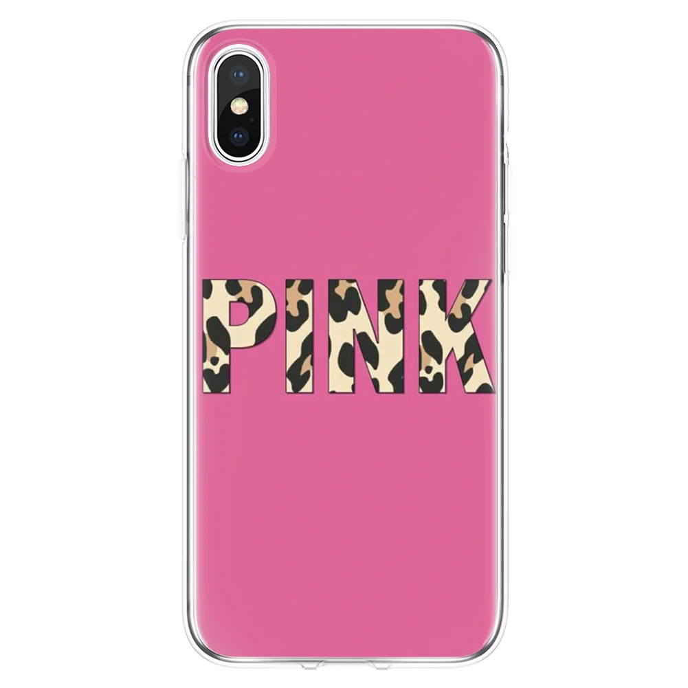 0pbaowen Розовый умный чехол Прозрачный чехол для телефона для iphone XR XS X XS Max 11 Pro MAX мягкий чехол для iphone 7 8 6 6S 5 7 Plus 8 Plus чехол - Цвет: 0pbaowen