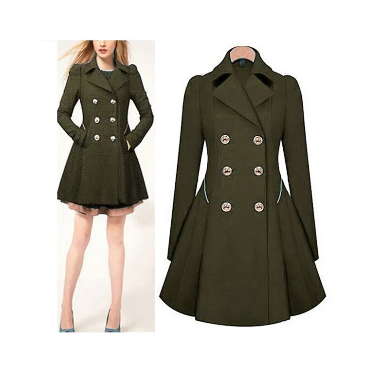 Новое поступление 2017 длинные пальто на весну и осень Женская куртка женское