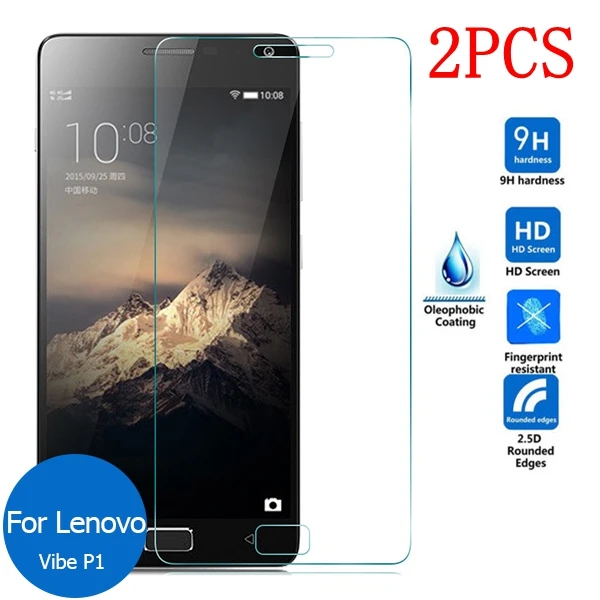 2 шт. Оригинальное закаленное стекло для Lenovo vibe P1 защита экрана Защитная пленка
