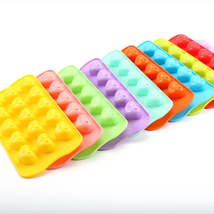 Силиконовая форма для торта мыла в форме сердца решетка льда модель 15 шоколада