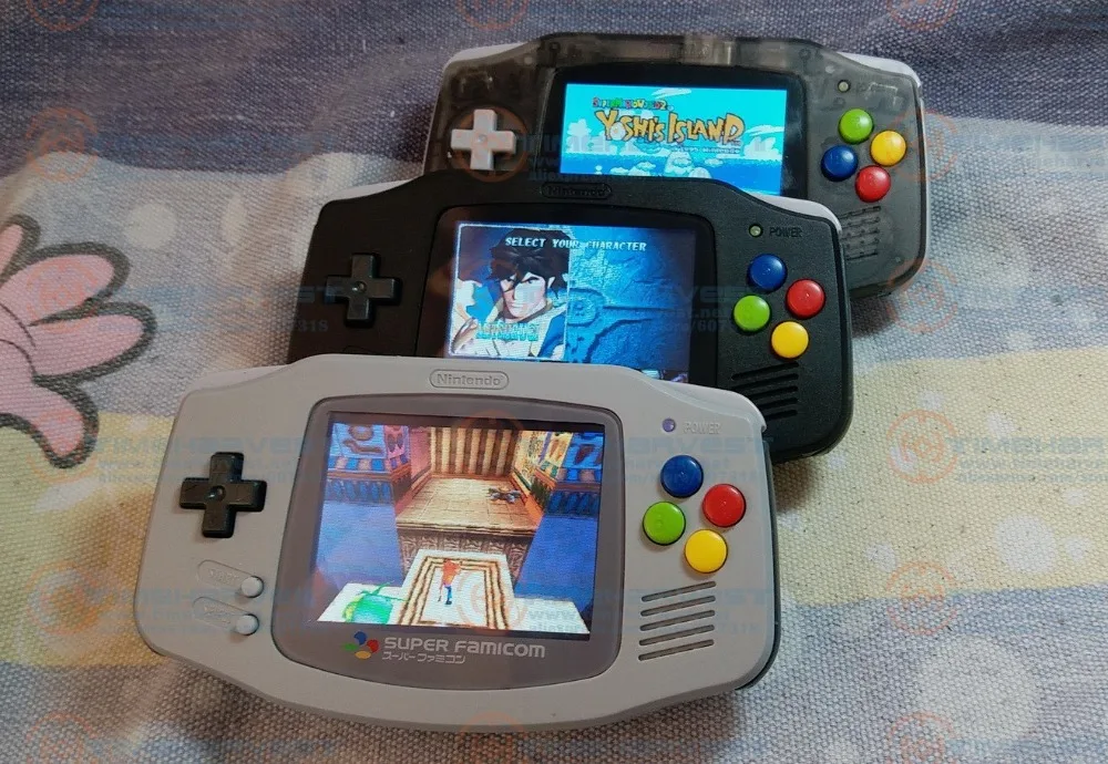 3 2 дюймовая ЖК консоль для видеоигр Raspberry Pi gameboy GBA Классическая коллекция запуск 3D
