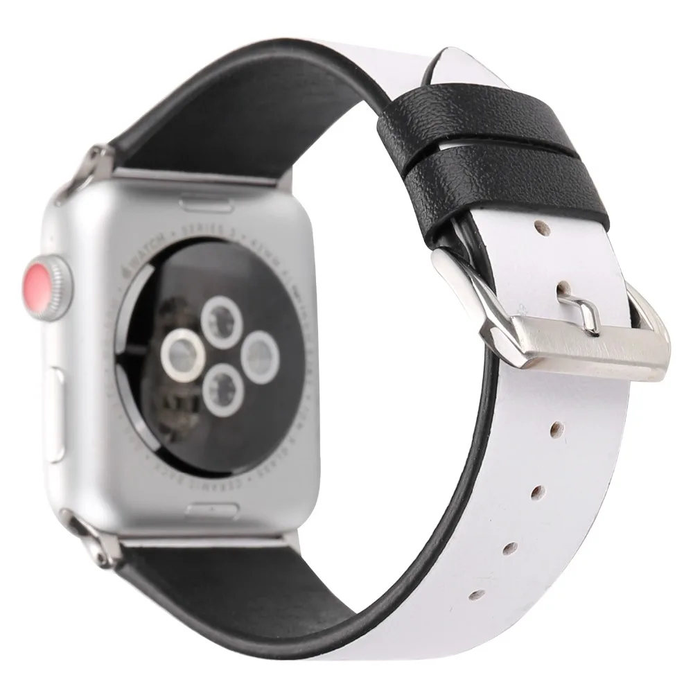 Пара ремешков для Apple watch 5 ремешок 44 мм 40 мм iWatch 42 мм 38 мм браслет из натуральной кожи ремешок для Apple watch 4 3 2 1