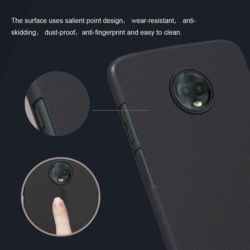 Nillkin PC Матовая Жесткий чехол для Motorola Moto Z3 играть крышка ультра тонкий мобильного