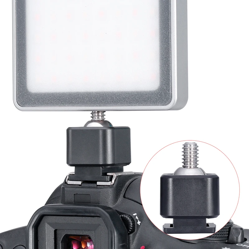 Мини-адаптер для крепления на холодную башмак DSLR камеры Canon Nikon sony светодиодный
