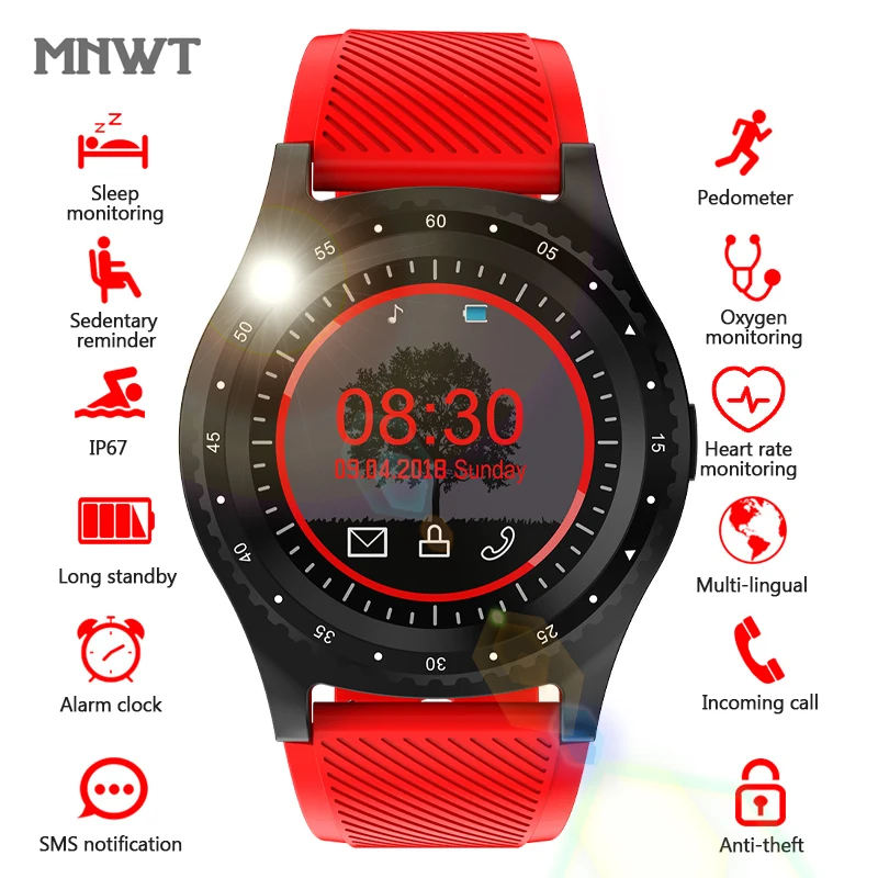 

MNWT Smart Watch Men & Women Bluetooth Heart Rate Blood Pressure Smartwatch for Android IOS IP67 Waterproof Luxury Wristwatches