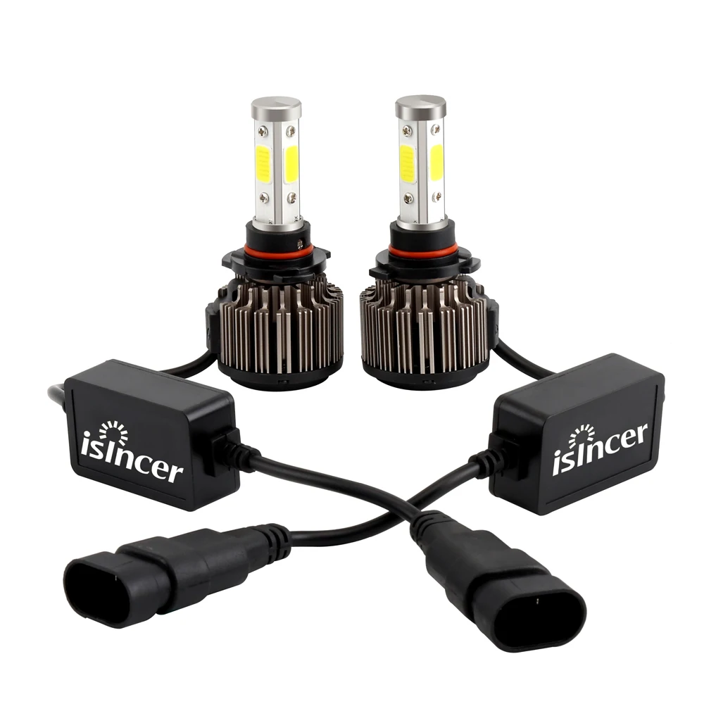 12v Led Light HB3 HB4 H11 H4 H7 H13 Car Headlight Bulb/Auto Headlamp Lamp 72W 8000LM High Low Beam 6000K White Lighting | Автомобили и
