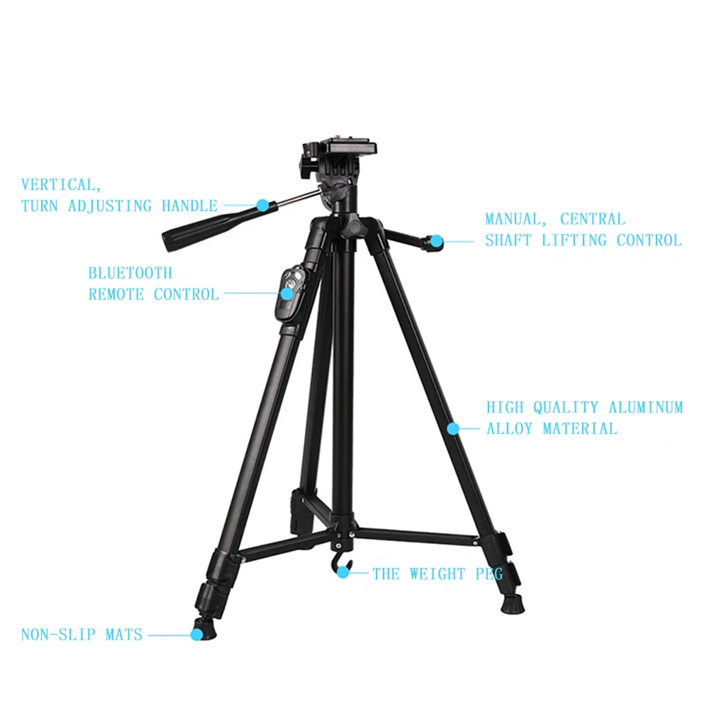 Легкий дорожный штатив для камеры компактный профессиональный монопод с шаровой
