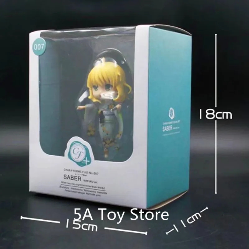 Аниме Fate Stay Night Chara Forme Plus 007 Saber &amp 008 Rin Tohsaka ПВХ экшн-фигурка Коллекционная модель