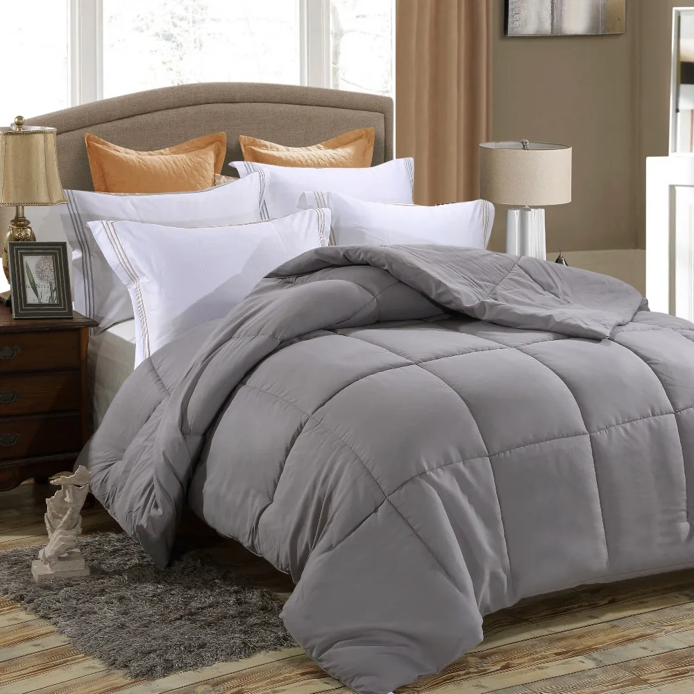 

Пуховое альтернативное одеяло, пододеяльник, средний вес для всех сезонов, пушистый, теплый, мягкий и гипоаллергенный
