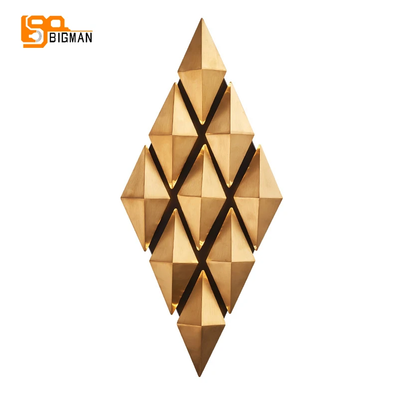 Арт деко современный настенный светильник светодиодный Wandlamp AC110V 220V Gold Гостиная