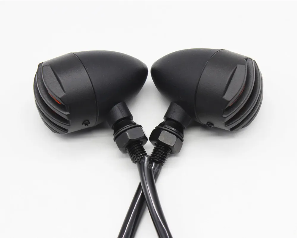 Мигающие сигнальные огни мотоцикла для Harley Honda Yamaha Kawasaki Suzuki BMW металлическая пуля