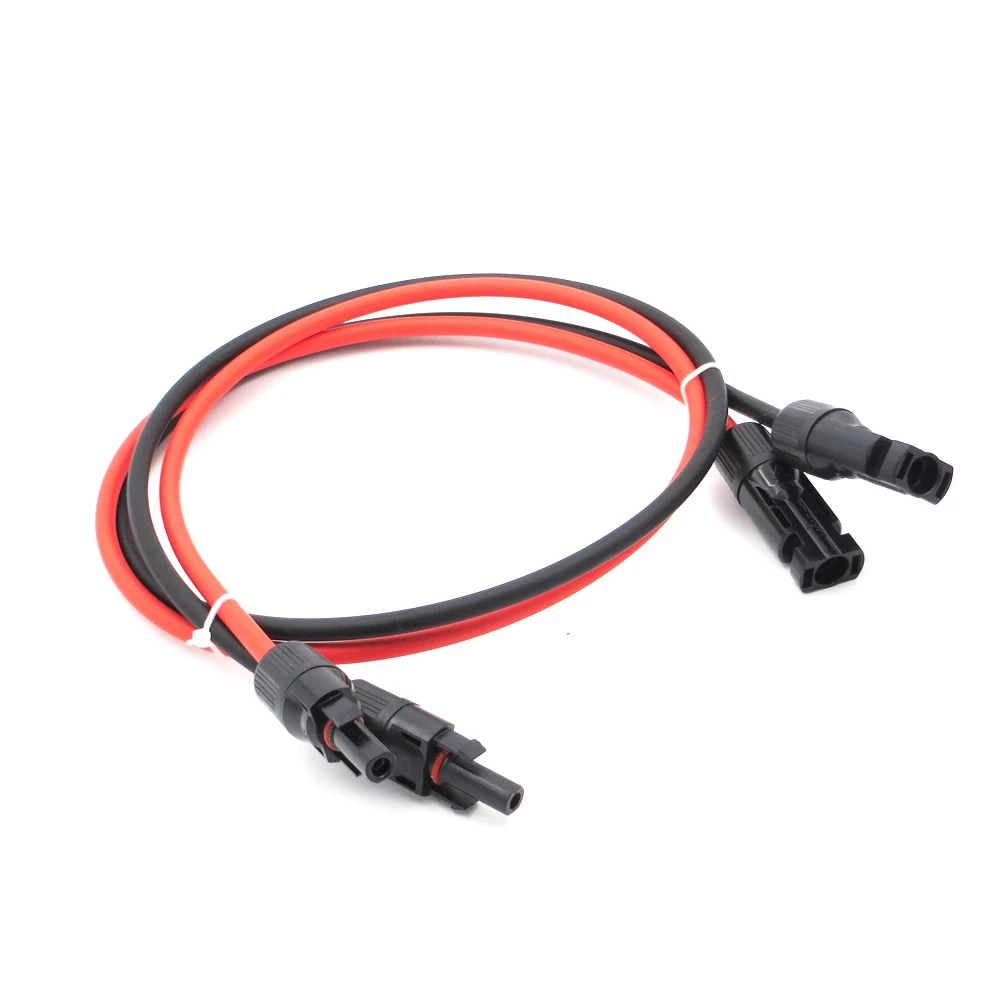 1 пара X 10 м 5 3 2 6 мм2 10AWG PV коннектор удлинитель подключение ветви черный