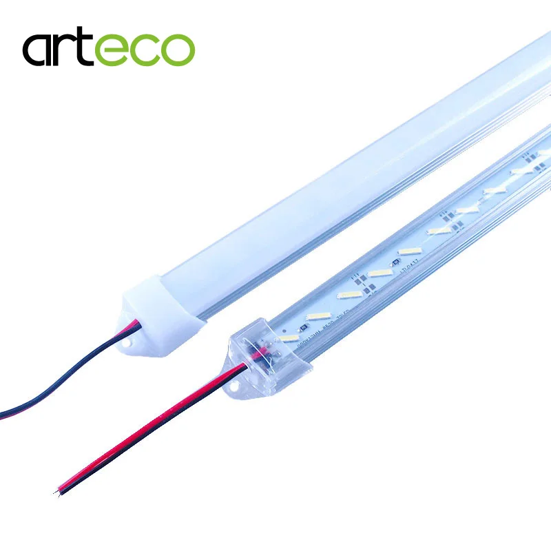 10 шт. DC12V Светодиодный светильник 8520 50 см 36 светодиодный s с прозрачным/молочным