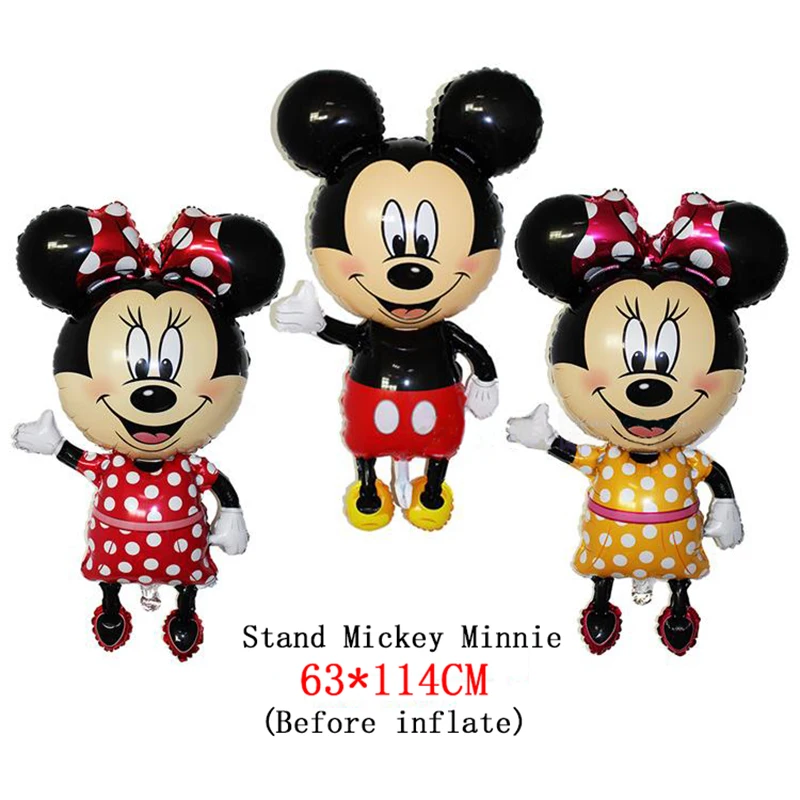 1 шт. Микки Маус Минни голова фольги воздушный шар Дети День рождения украшения