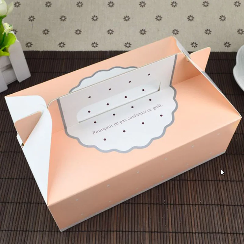 Новое прибытие Кружева шаблон розовый цвет Портативный Мусс коробки 10 шт оптом