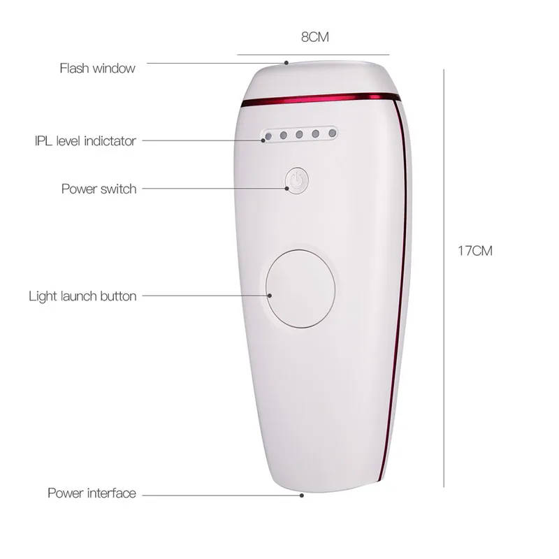 

2 in 1 Permanent IPL Hair Removal Painless Laser Epilator Facial Body Armpit Underarm Bikini Leg Depilador Lady Shaver Razor 50