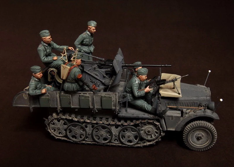 Неокрашенная Экипировка из смолы в масштабе 1/35 для Sd. KFZ. 104 мех 2 см FlaK 30 (не включая