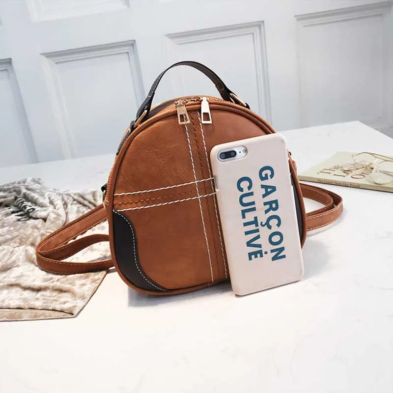 Women PU Leather Backpack Female Bag School Feminine Traveal Bags Small Backpacks for Girls DALFR | Багаж и сумки
