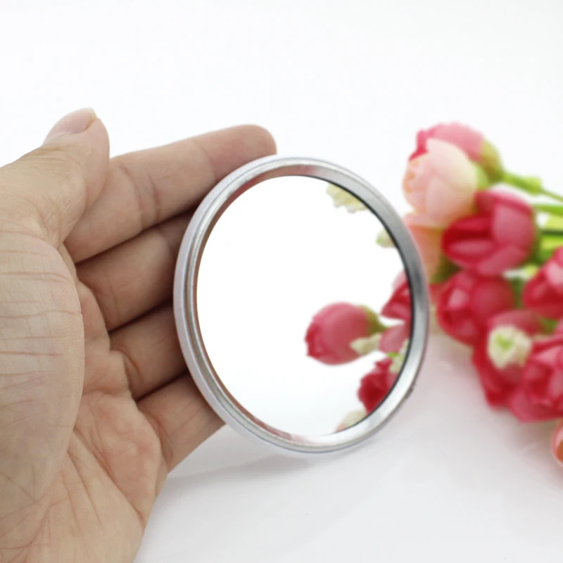 

JWEIJIAO SUPER atsem merci One Side Flat Pocket Mirror JE SUIS UNE QUI DECHIRE Portable Simple Makeup Vanity Hand Mirrors