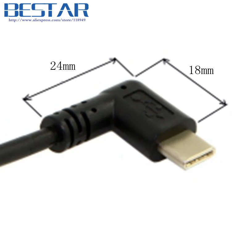 10 шт./1 м 100 см 3 фута тянущийся USB-C USB 1 type-c Type-C угловой штекер 90 градусов 2 0 A Мужской