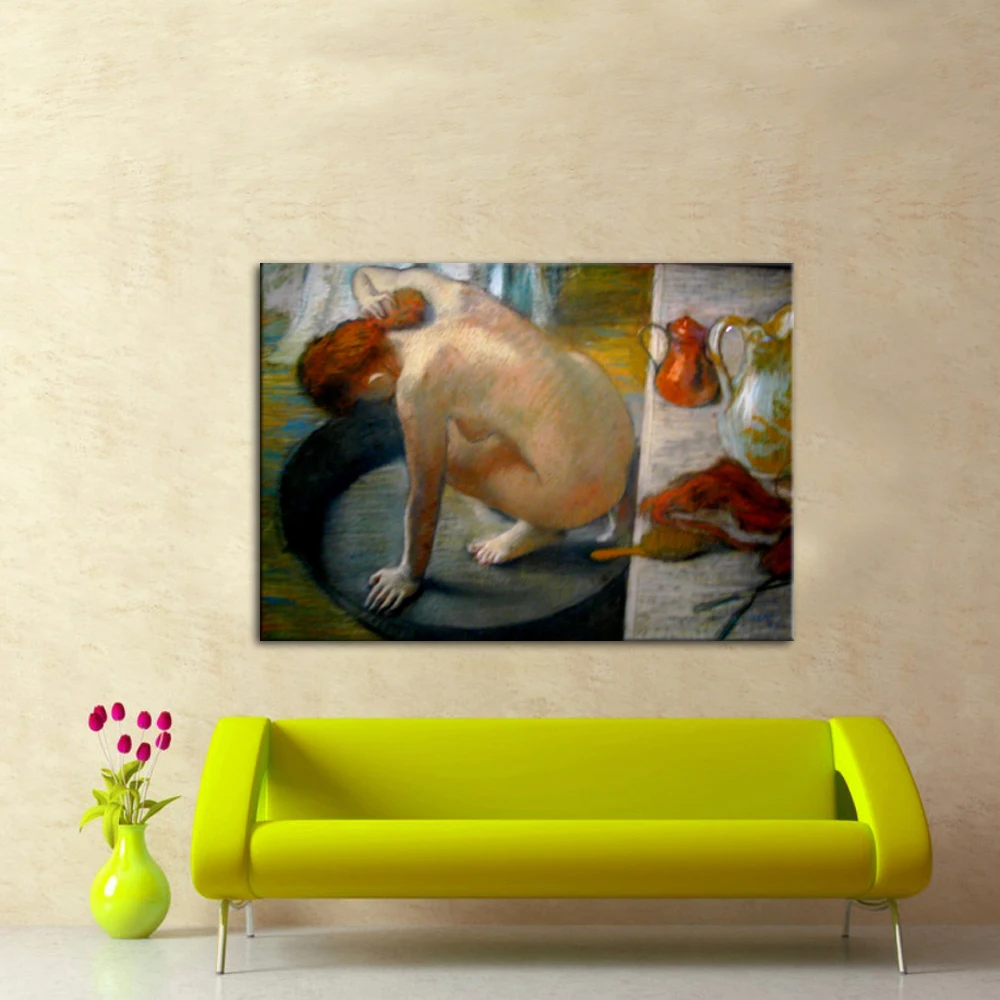 Beste Handgeschilderde Olieverf Reproductie Voor Wall Art Decoratie Behang Met De Tub, 1886