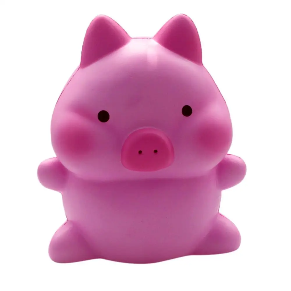 A Мягкие игрушки для детей, очаровательный компресс Kawaii Jumbo Pig, медленно поднимающийся крем с ароматом, облегчение стресса, милые игрушки для детей и взрослых - Цвет: A