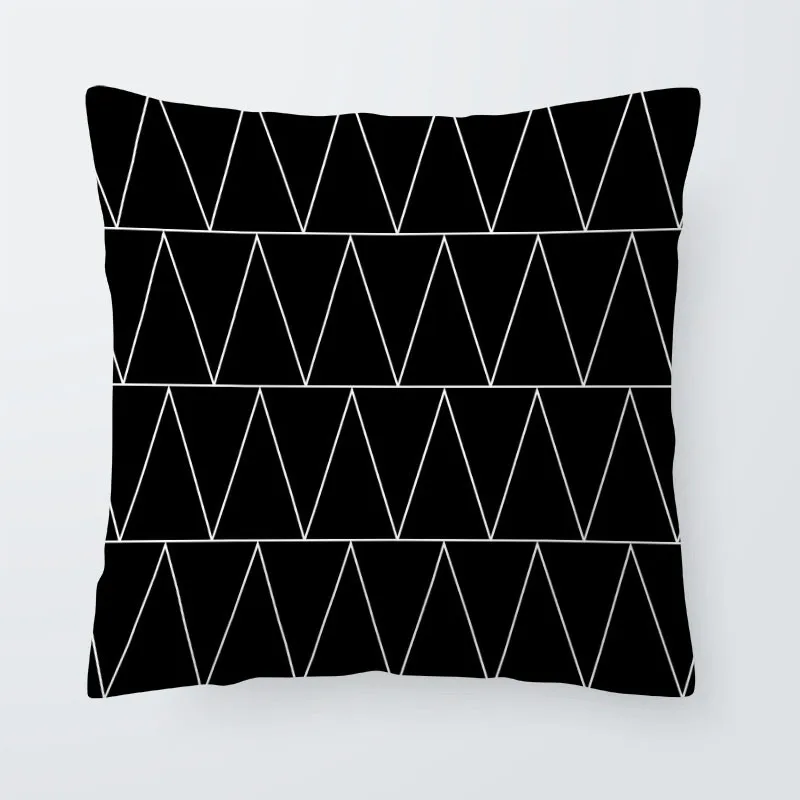 Модный популярный набор подушек с геометрическим рисунком квадратная наволочка