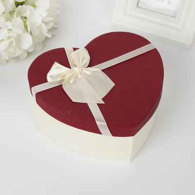 C Kawaii love heart бумажная Подарочная коробка, бумажные коробки для цветов с лентой, букет роз, подарочная упаковка, картонная коробка, товары для мероприятий - Цвет: C